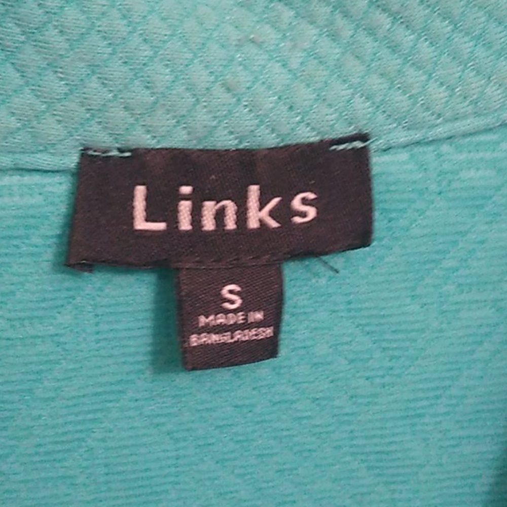 Links green sweater vest with snap pockets - Picture 8 of 9